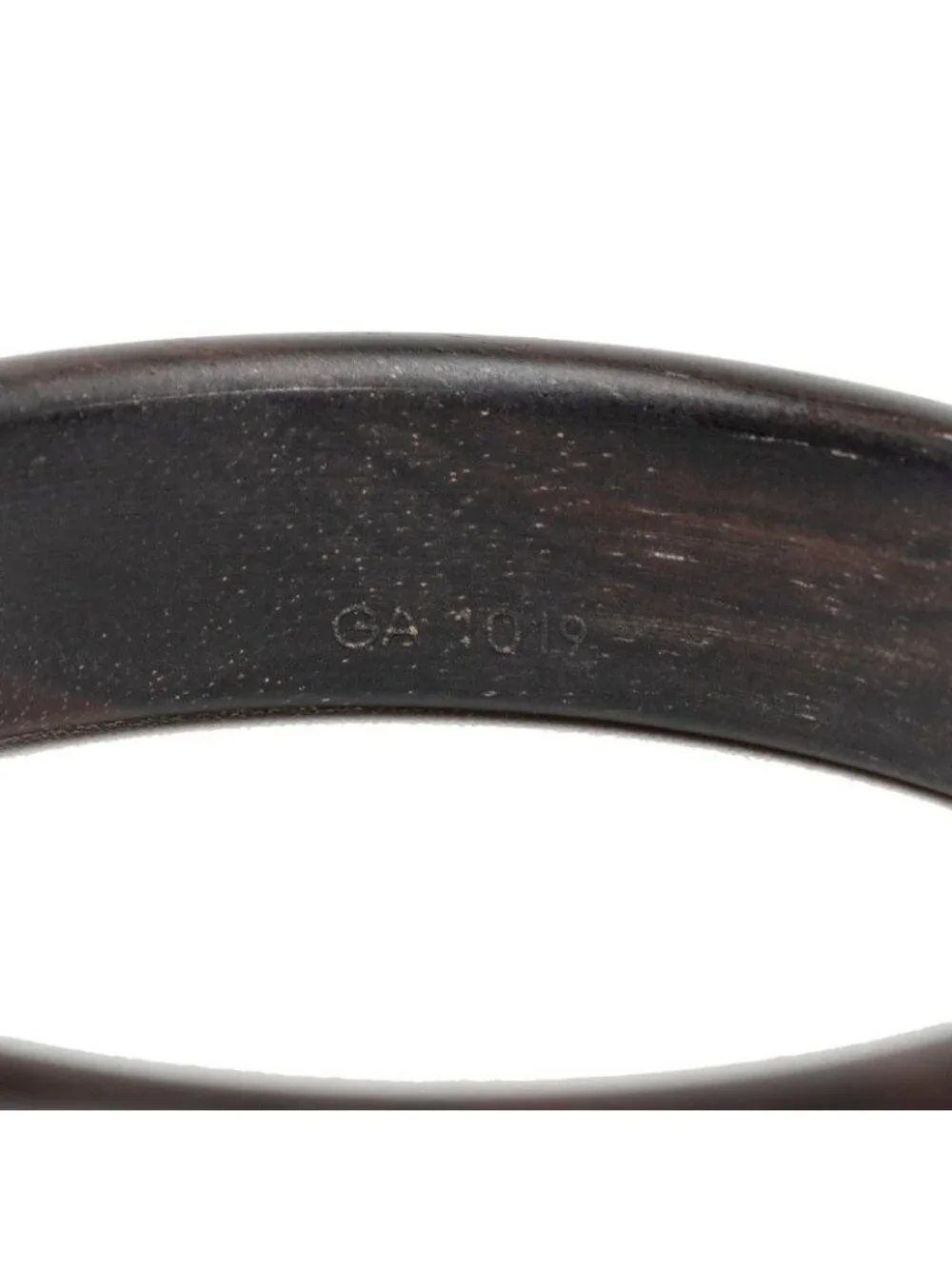 Louis Vuitton Monogram Bracelet Sylvania TPM Bangle M Dark Brown Gold Wood